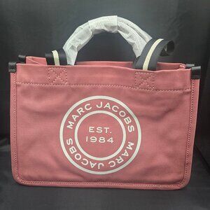 Marc Jacobs Medium Logo Canvas Tote Bag / H050M06FA21-668 Dusty Rose